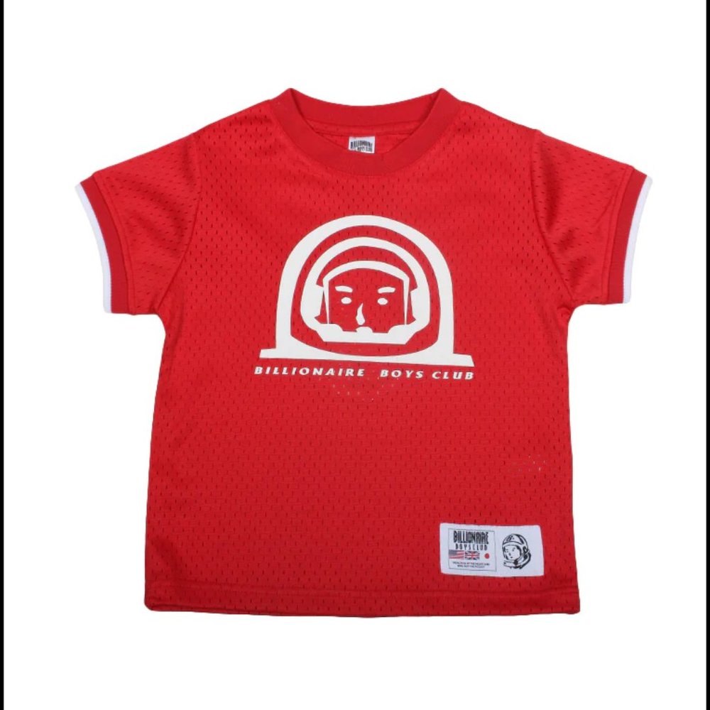 Billionaire Boys Club Mesh Tee T-Shirt Red White Baby Toddler 2T 3T NWT